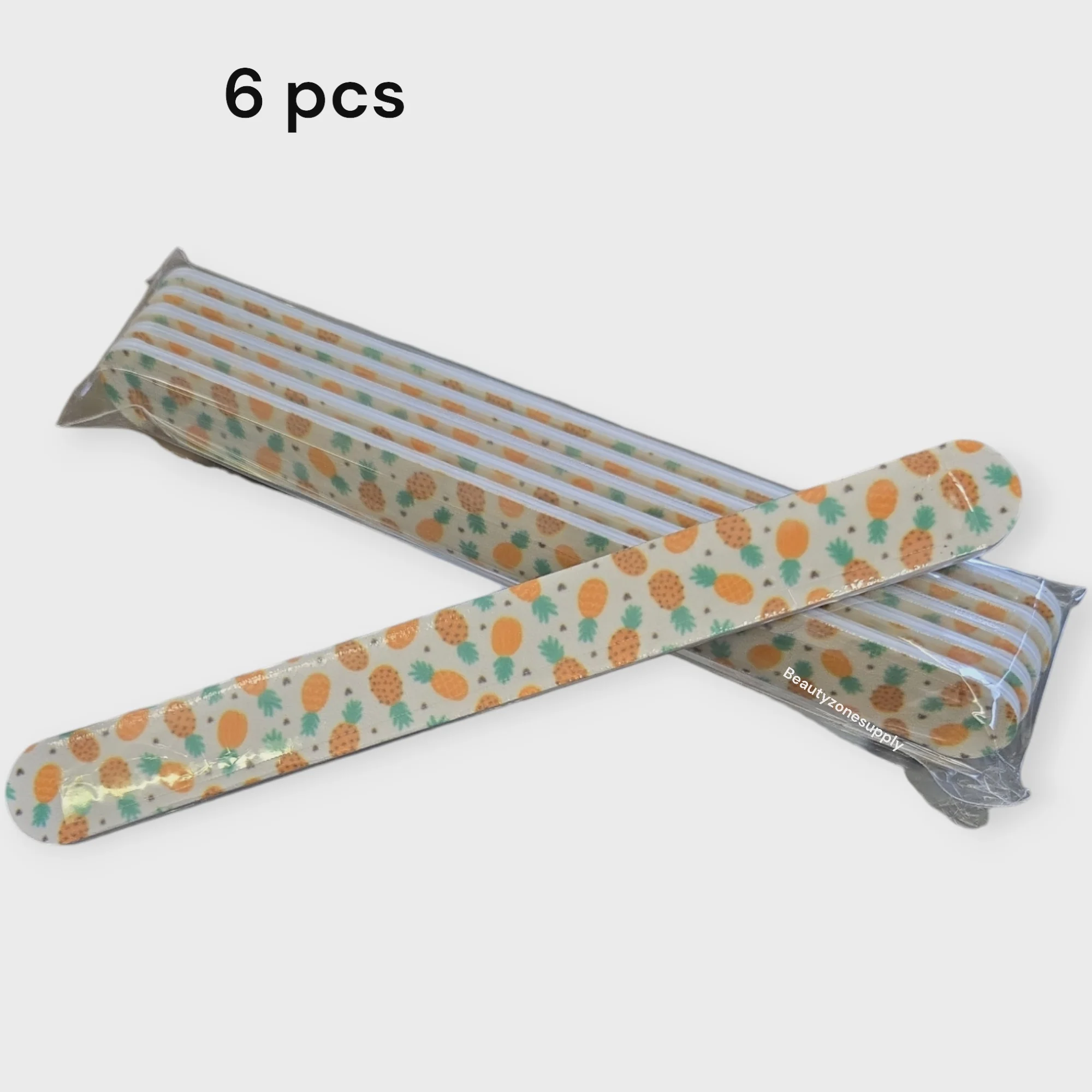 Tropical Shine Pineapple Nail File 180/240 Bag 6 pcs #707577 - Image 2