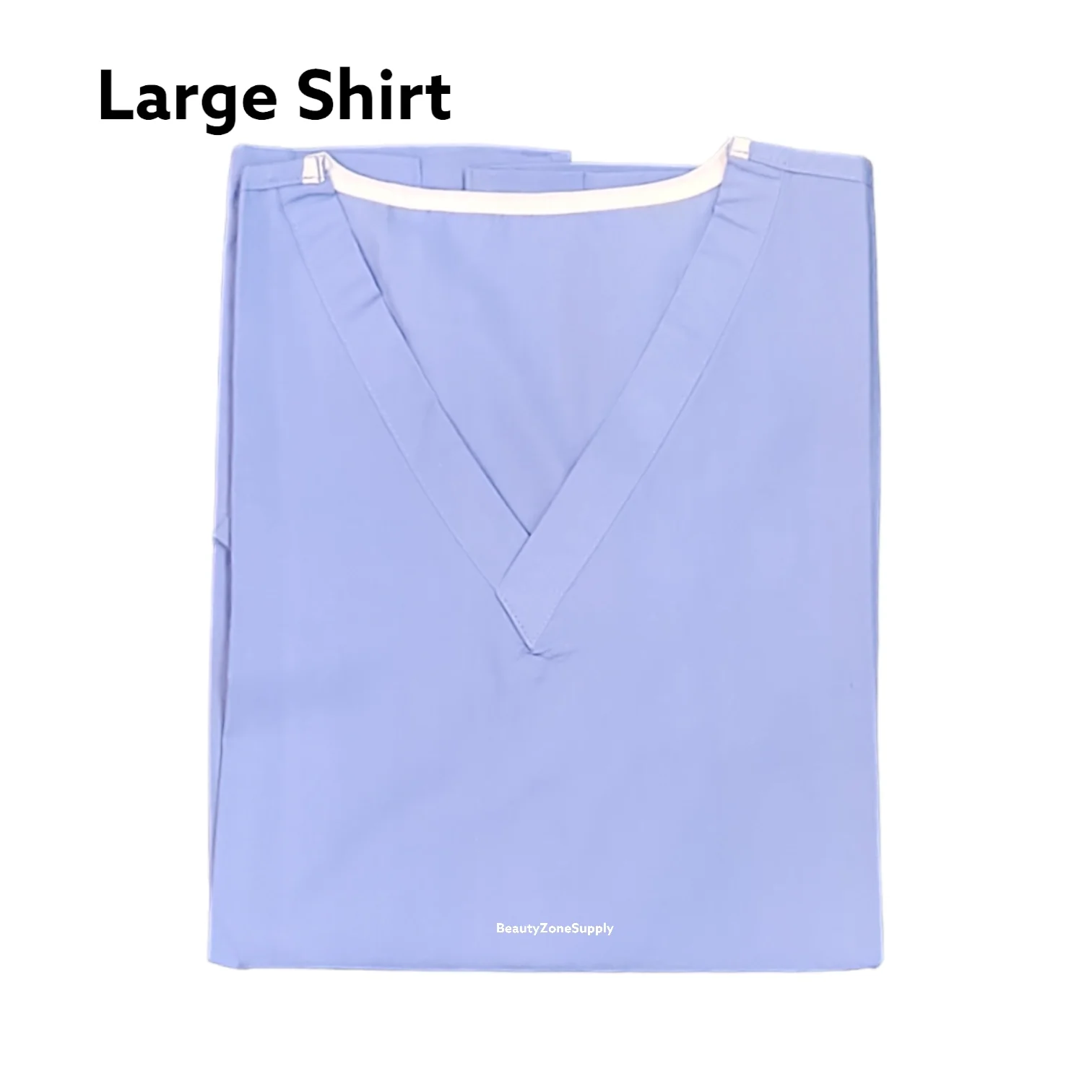 Unisex Blue Scrub Trousers and Shirt - Image 11