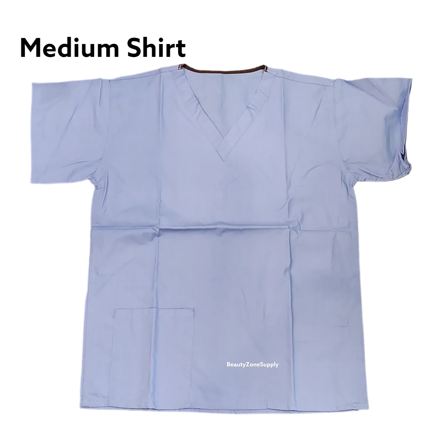 Unisex Blue Scrub Trousers and Shirt - Image 9
