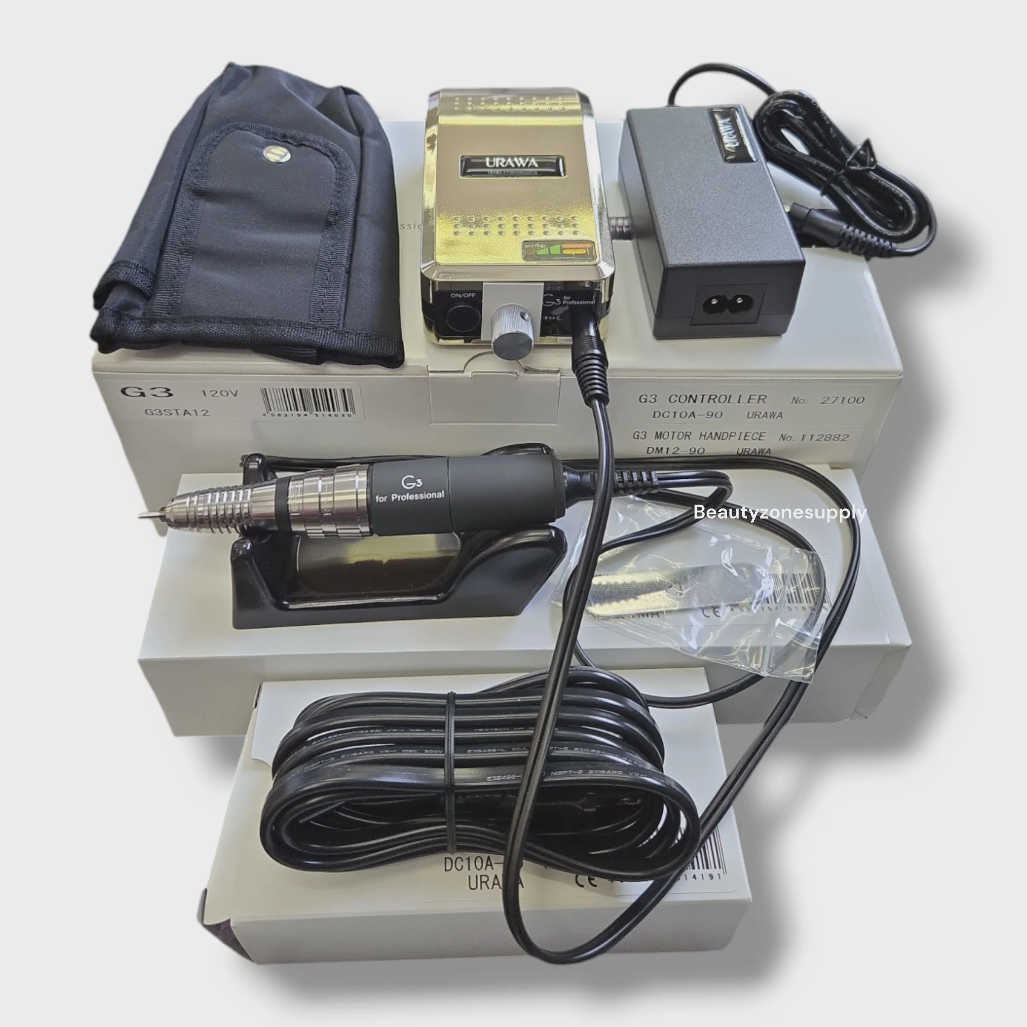 Urawa kupa Professional Portable Nail Drill G3 Gold - Image 3
