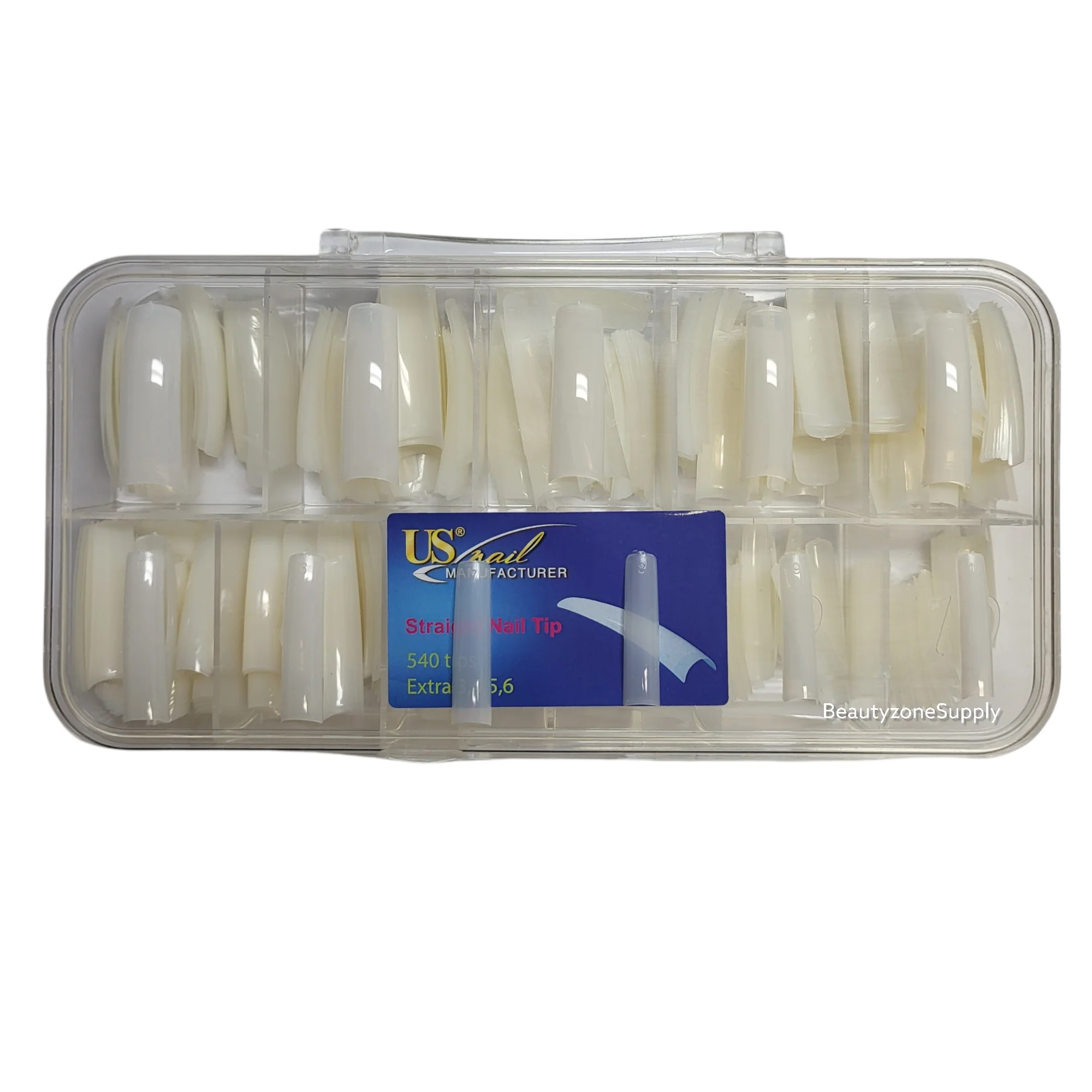 USN Straight Natural Nail Tips - Full Box 540 pcs - Image 3