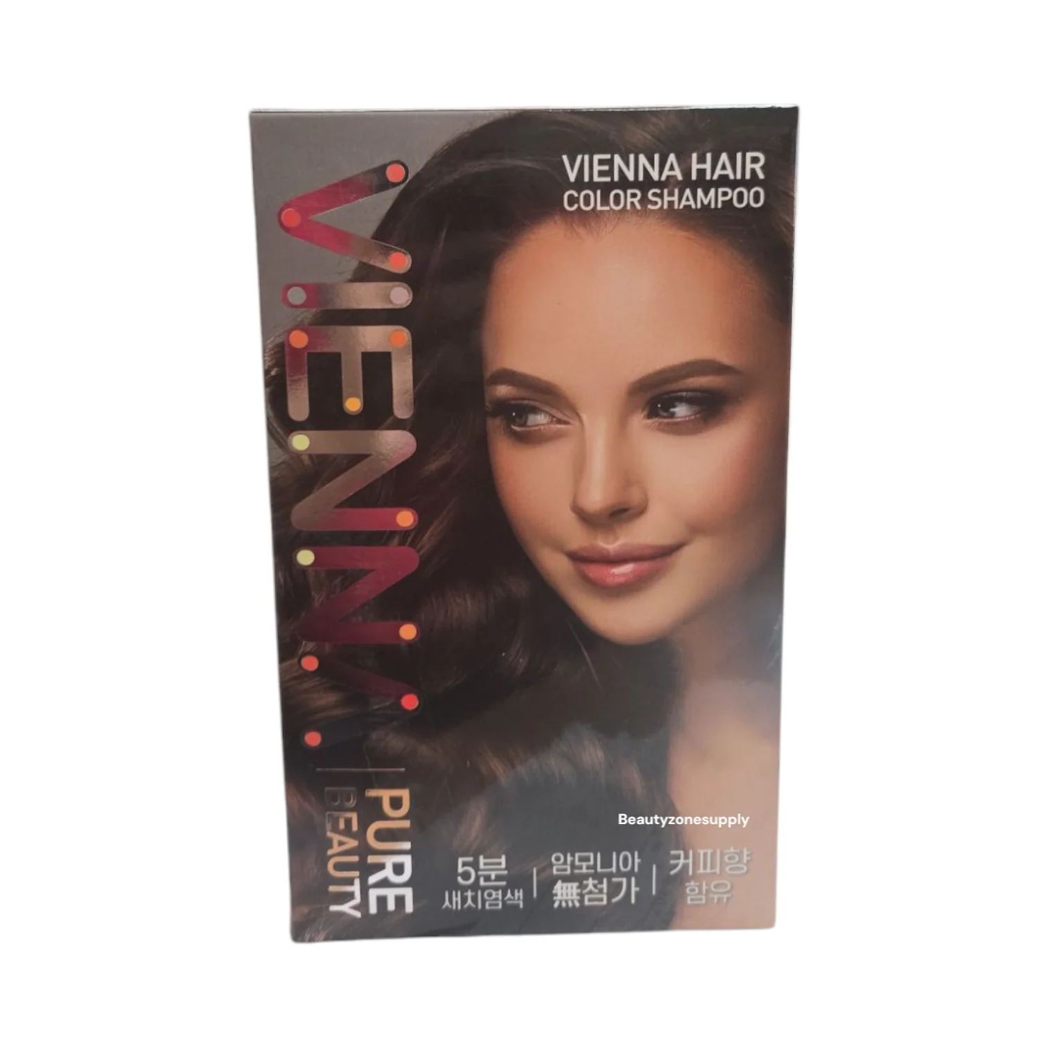 Vienna Pure Beauty Hair Dye Cover Gray Color Shampoo - Image 2
