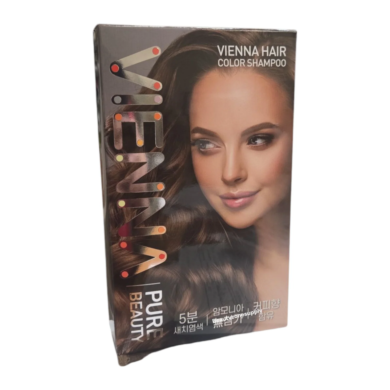 Vienna Pure Beauty Hair Dye Cover Gray Color Shampoo - Image 4