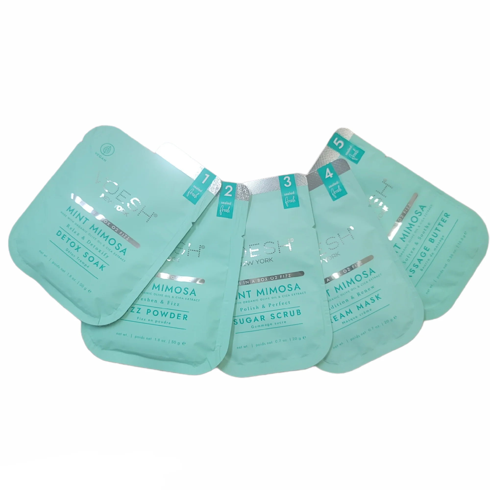 VOESH 5 in 1 HQ O2 Fizz Pedi Mint Mimosa Case 50 pack - Image 2