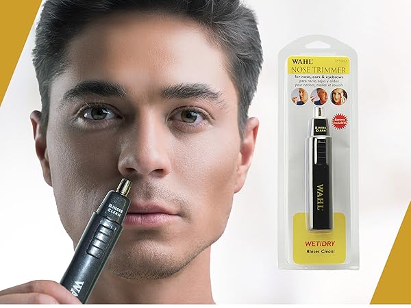 WAHL Wet/Dry nose Trimmer Black #05560-700 - Image 2