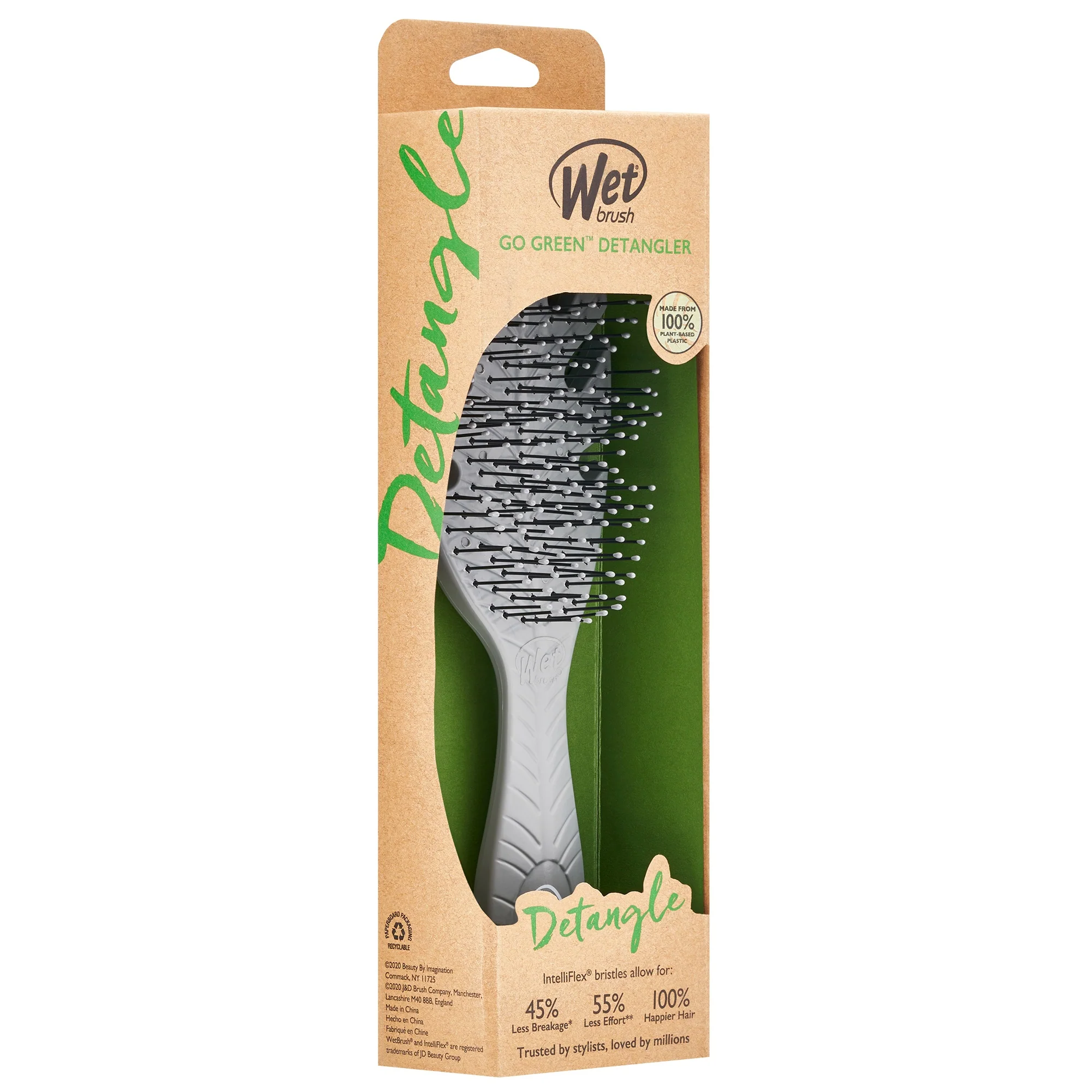 WET Brush Go Green Detangler - Grey #BIO830GOGY - Image 2